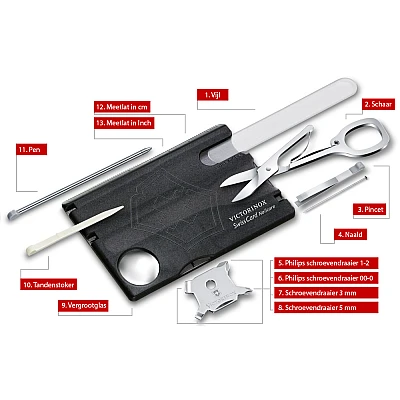 Victorinox Swisscard Nailcare Zwart
