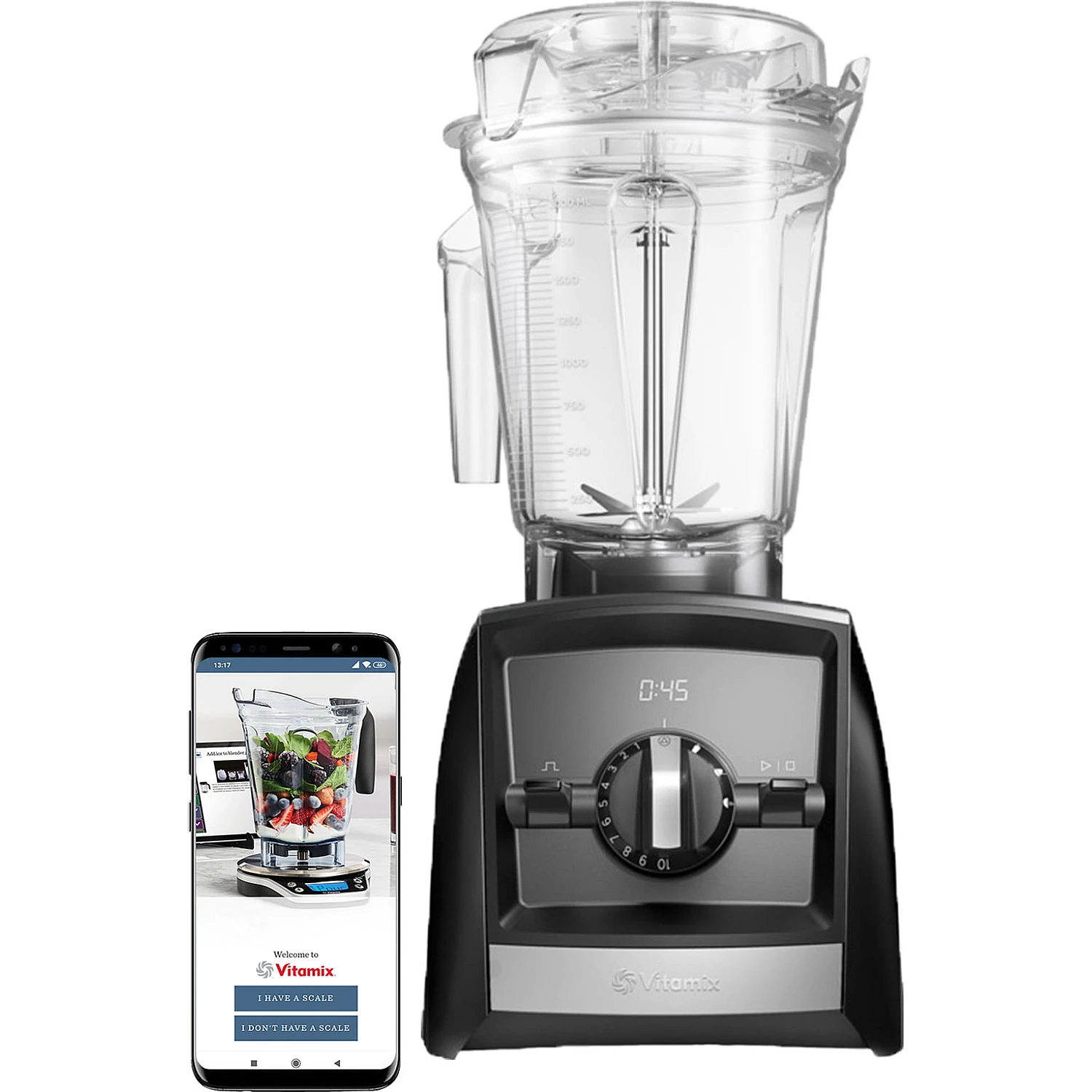 Vitamix A2500i Ascent Blender Zwart | Meesterslijpers.nl
