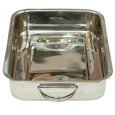 Birds roasting pan stainless steel 30 x 22 cm