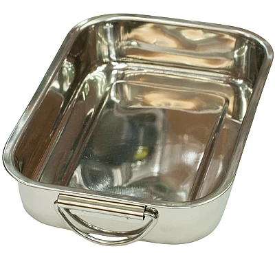 Birds roasting pan stainless steel 30 x 22 cm