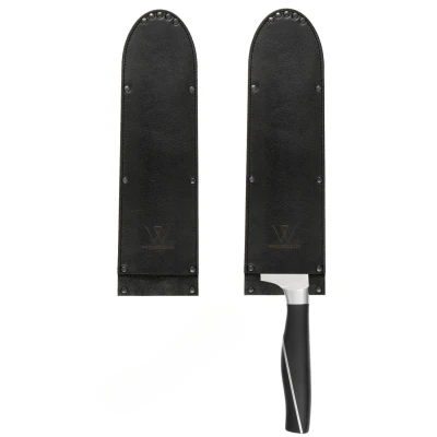 Wunschleder Mesbeschermer Rundleer Zwart 30 cm