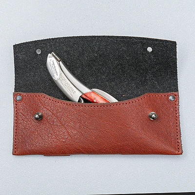 Wunschleder Leren  Riemetui Cognac