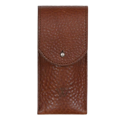 Wunschleder Leren Riemetui Cognac