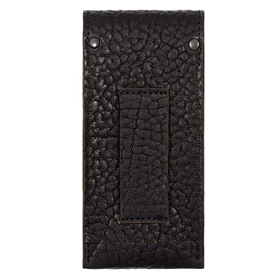 Wunschleder Leren Riemetui Zwart