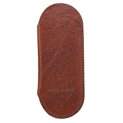 Wunschleder Leren Zakmesetui Cognac