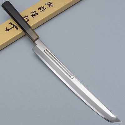 Yamawaki Hamono Ginsan Ebony Sakimaru Takohiki 30 cm
