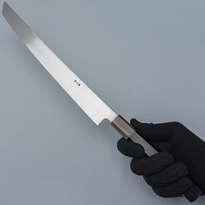 Yamawaki Hamono Ginsan Ebony Sakimaru Takohiki 33 cm