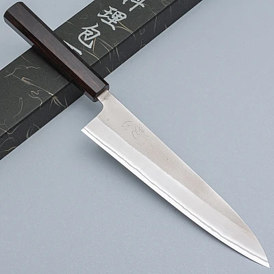 Yoshikane Shirogami #2 Nashiji Ebony Gyuto 21 cm 