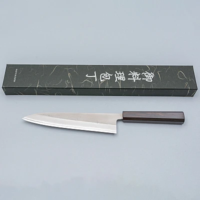 Yoshikane Shirogami #2 Nashiji Ebony Gyuto 21 cm 