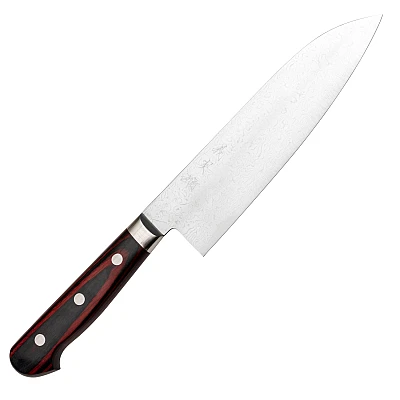 Yoshimi Kato VG10 Polished Damast Santoku 17.5 cm