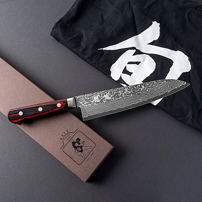 Yoshimi Kato VG10 Damast Yo Gyuto 21 cm