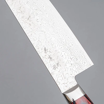 Yoshimi Kato VG10 Polished Damast Santoku 17.5 cm