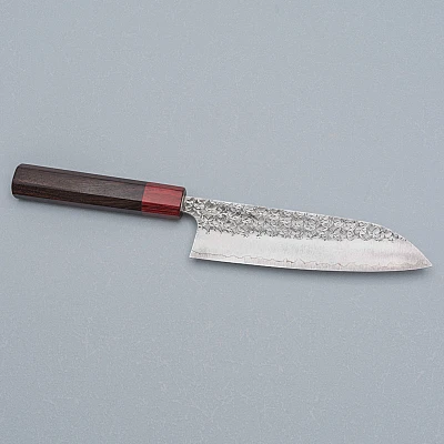Yoshimi Kato SG2 Minamo Rosewood Santoku 17 cm