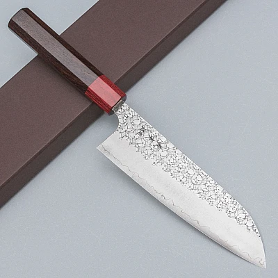 Yoshimi Kato SG2 Minamo Rosewood Santoku 17 cm
