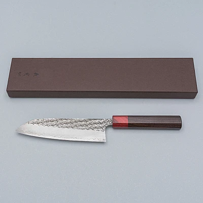 Yoshimi Kato SG2 Minamo Rosewood Santoku 17 cm