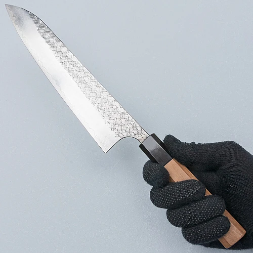 Yoshimi Kato SG2 Minamo Walnut Gyuto 21 cm