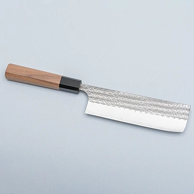 Yoshimi Kato SG2 Minamo Walnut Nakiri 16,5 cm