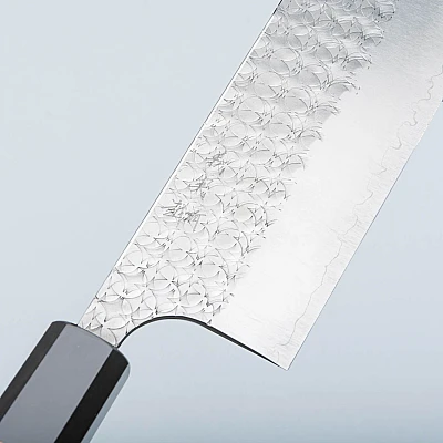 Yoshimi Kato SG2 Minamo Walnut Nakiri 16,5 cm