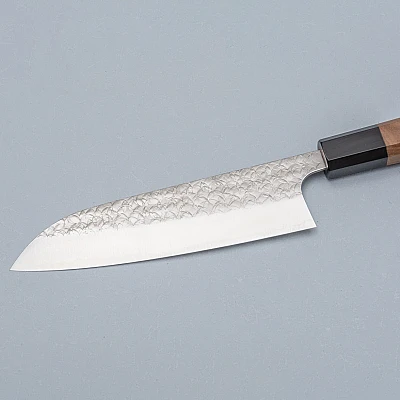 Yoshimi Kato SG2 Minamo Walnut Santoku 17 cm