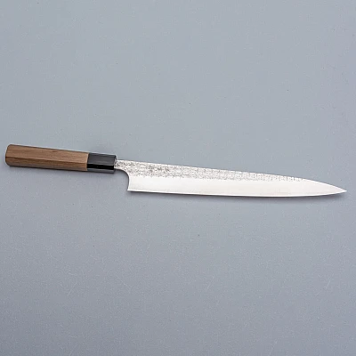 Yoshimi Kato SG2 Minamo Walnut Sujihiki 27 cm