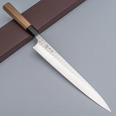 Yoshimi Kato SG2 Minamo Walnut Sujihiki 27 cm