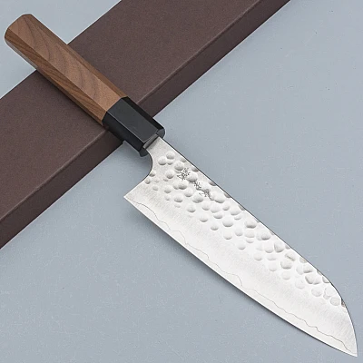 Yoshimi Kato SG2 Tsuchime Santoku 17 cm