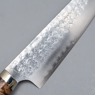 Yoshimi Kato SG2 Tsuchime Premium Santoku 17 cm