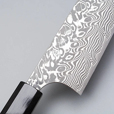 Yoshimi Kato SG2 Damask Walnut Chef's Knife 21 cm