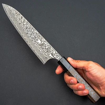Yoshimi Kato SG2 Damask Wenge Chef's Knife 21 cm