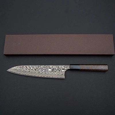 Yoshimi Kato SG2 Damask Wenge Chef's Knife 21 cm