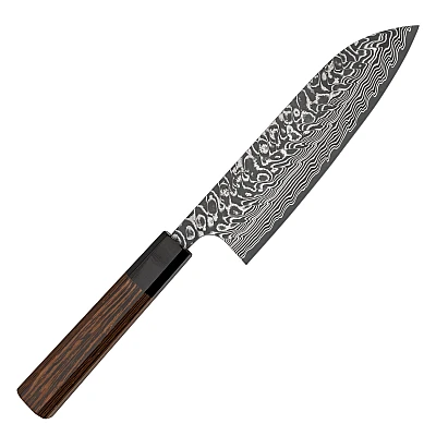 Yoshimi Kato SG2 Damast Wenge Santoku 