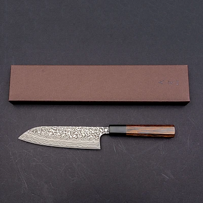 Yoshimi Kato SG2 Damast Wenge Santoku 