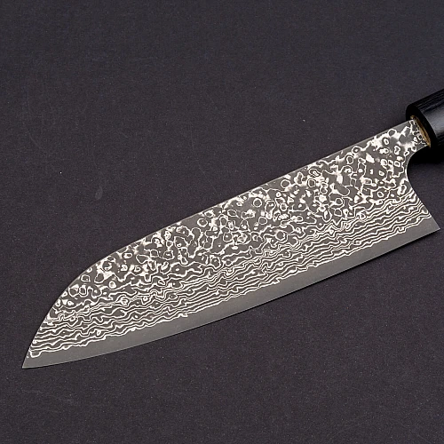 yoshimi kato vg10 damast rosewood santoku 16.5 cm