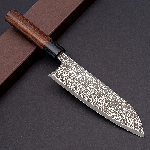 Yoshimi Kato VG10 Damast Rosewood Santoku 16.5 cm