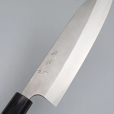 Yoshimi Kato VG10 Nashiji Damast Santoku 17.5 cm