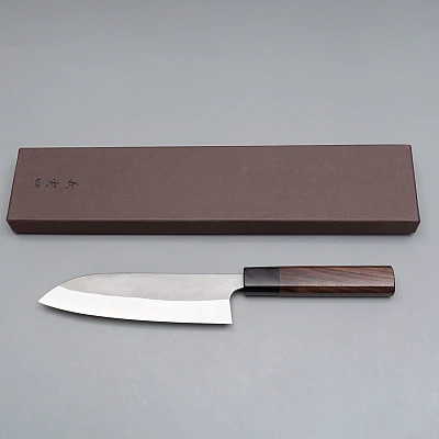 Yoshimi Kato VG10 Nashiji Damast Santoku 17.5 cm