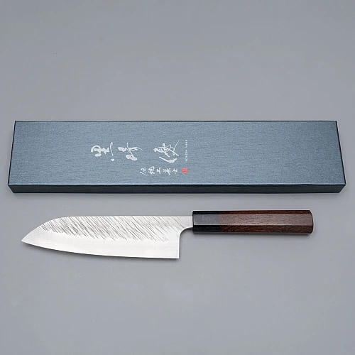 yu kurosaki fujin sg2 rosewood santoku 17 cm