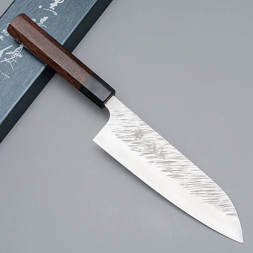 yu kurosaki fujin sg2 rosewood santoku 17 cm