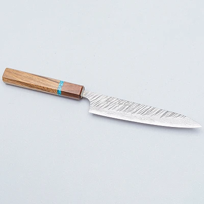 Yu Kurosaki Fujin VG10 Oak Turquoise Walnut Petty 15 cm