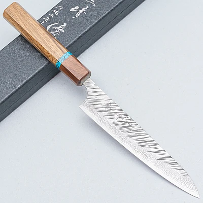 Yu Kurosaki Fujin VG10 Oak Turquoise Walnut Petty 15 cm
