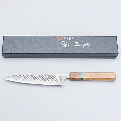 Yu Kurosaki Fujin VG10 Oak Turquoise Walnut Petty 15 cm