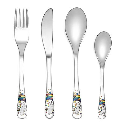 Zilverstad Kinderbestek Unicorn 