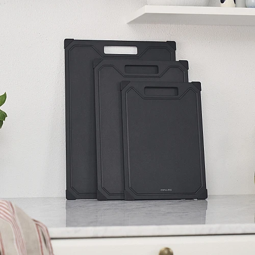 Zwilling Cutting Board Black With Juice Trench 31 x 21 cm