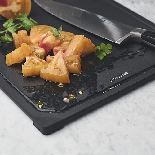 Zwilling Cutting Board Black With Juice Trench 31 x 21 cm