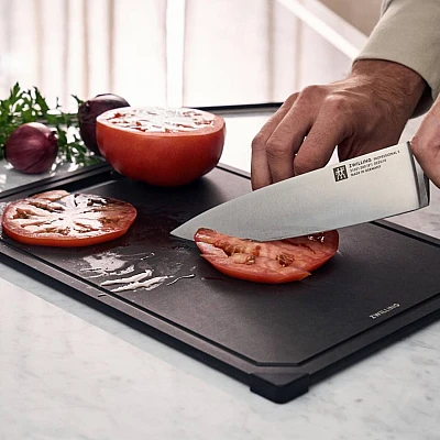 Zwilling Cutting Board Black With Juice Trench 31 x 21.5 cm