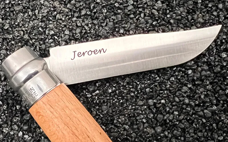 opinel graveren met naam