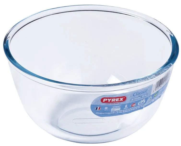 pyrex glazen mengkom