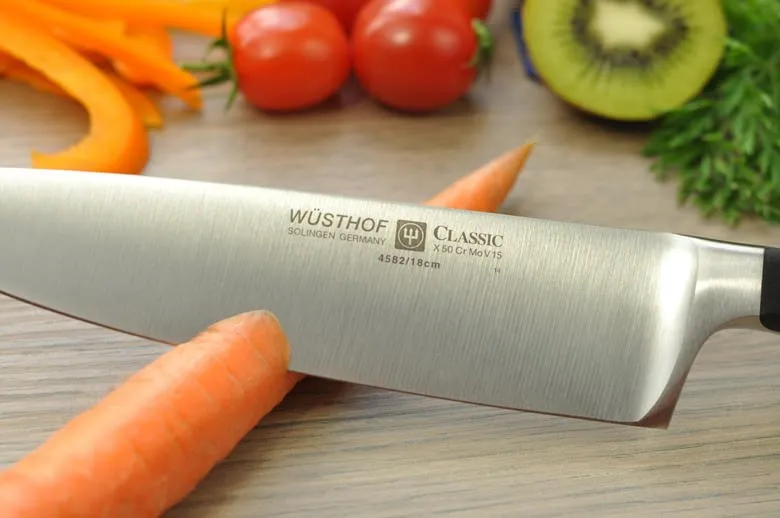 Dankzij het PEtec systeem zijn alle Wusthof Messen vlijmscherp