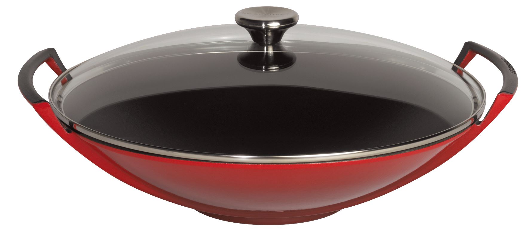 Le Creuset Gietijzer Wok 36 cm Rood | Meesterslijpers.nl