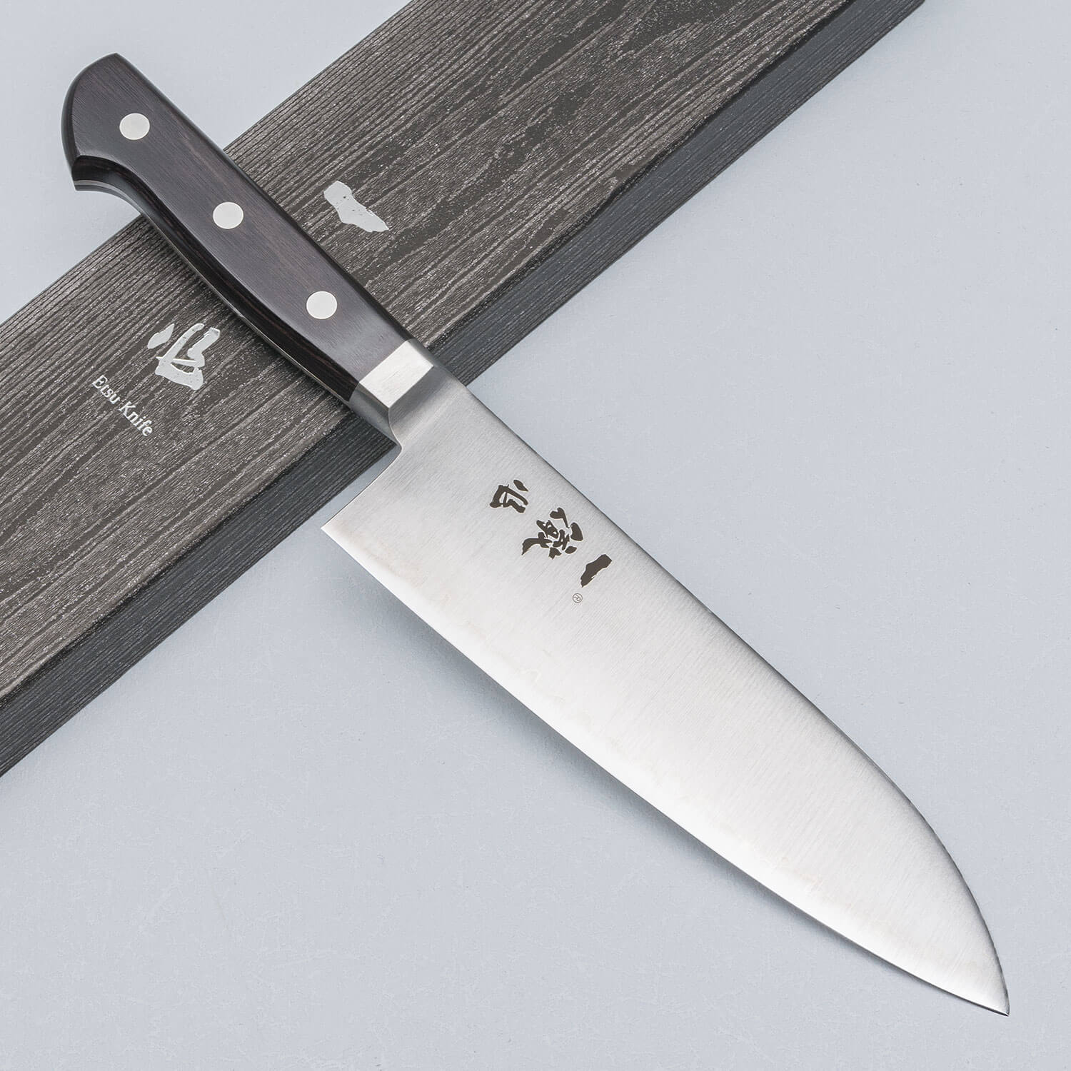 ロッド Nawate Kazuyuki Ittetsu Aogami Super Western Santoku 18 cm - IWK-002